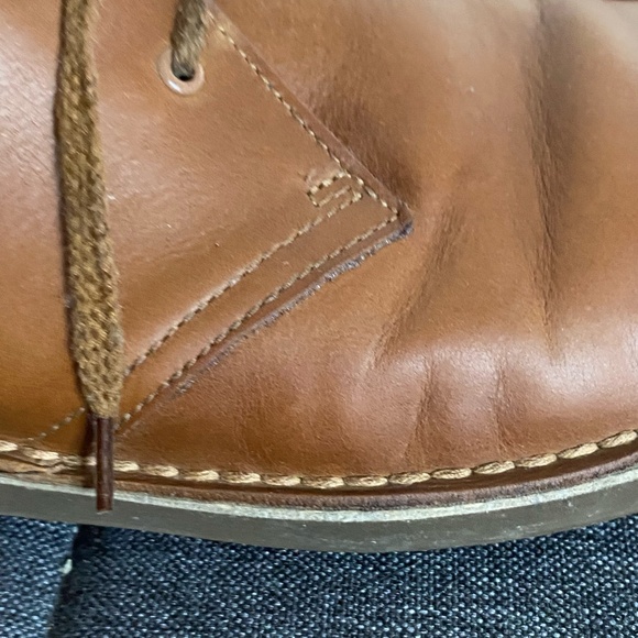 Clarks Mens Brown Leather Casual Chukka Desert Boots - Sz-10.5 - Picture 14 of 16